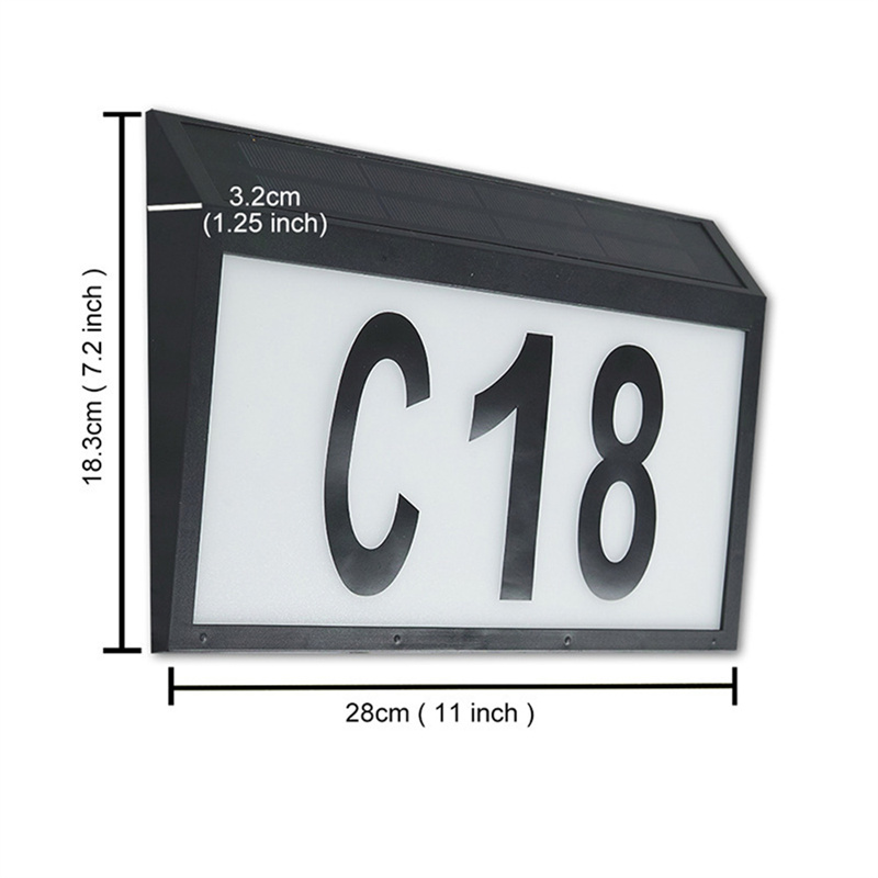 China LED Light-Emitting Address Plate Waterproof Metal Light-Emitting Door Number  Suppliers, Factory