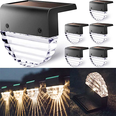 Custom RGB & White 2 Modes Waterproof Solar Fence Lights Outdoor for Posts Supplier, Factories