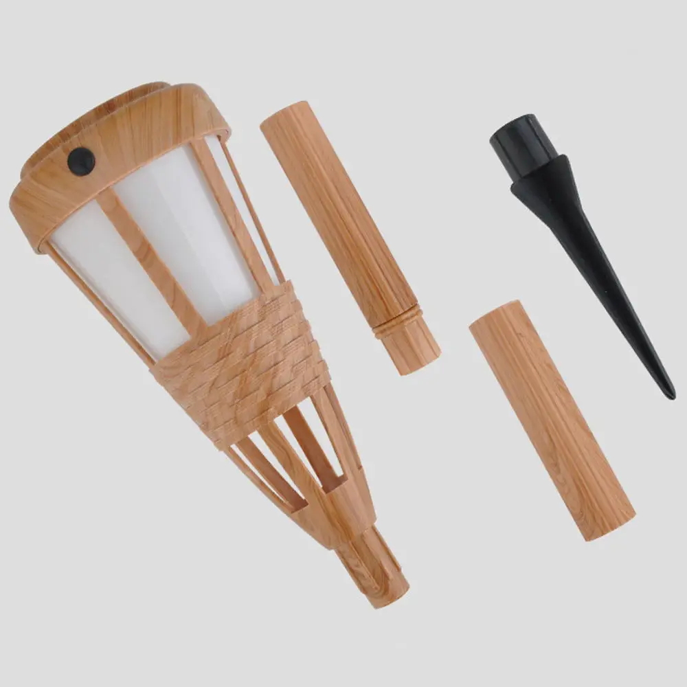 China Flickering Flame Solar Lantern, Bamboo Solar Torches Lights Waterproof Outdoor Solar Light Manufacturers, Factory