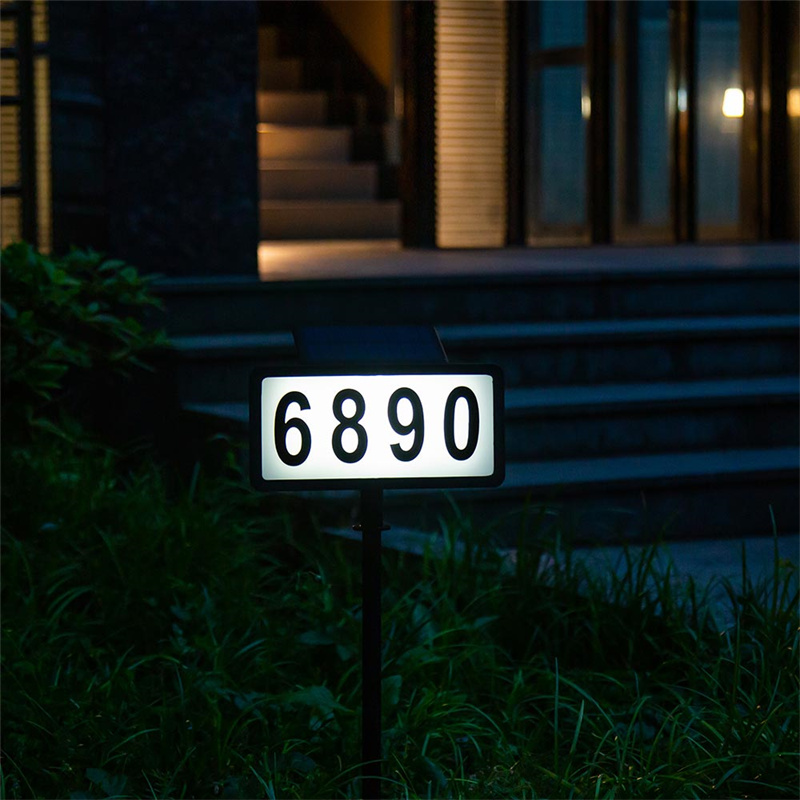 Solar Address Sign Letter and Number Assembly