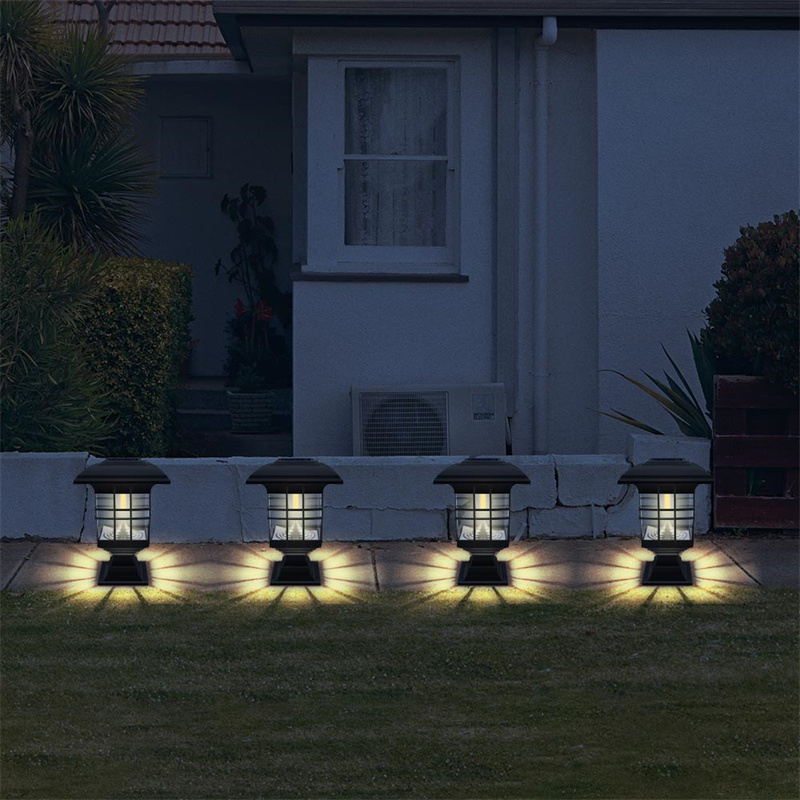 OEM Solar Post Lights Outdoor, Waterproof LED Tungsten Filament Bulb Deck Fence Cap Light for Garden Decoration Suppliers, Factories