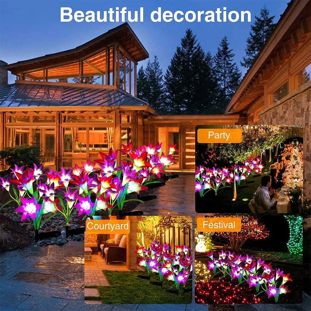 Solar Flower Light Detail 4