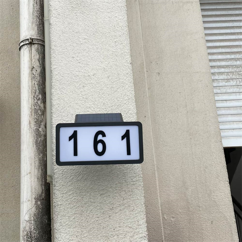 Solar Powered Yard Address Sign Setup