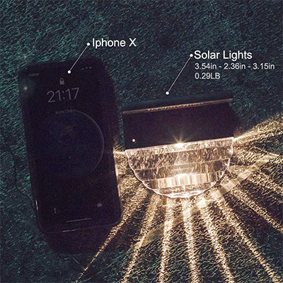 Custom RGB & White 2 Modes Waterproof Solar Fence Lights Outdoor for Posts Supplier, Factories