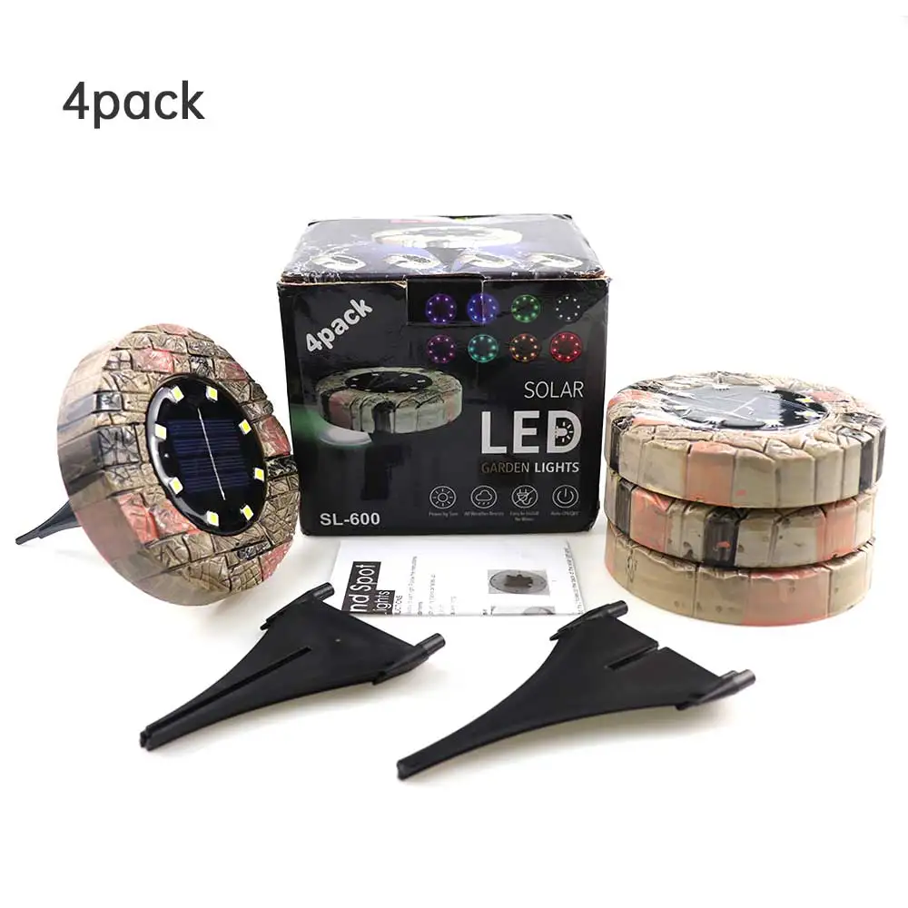 8 LED Solar Ground Light Detail 9