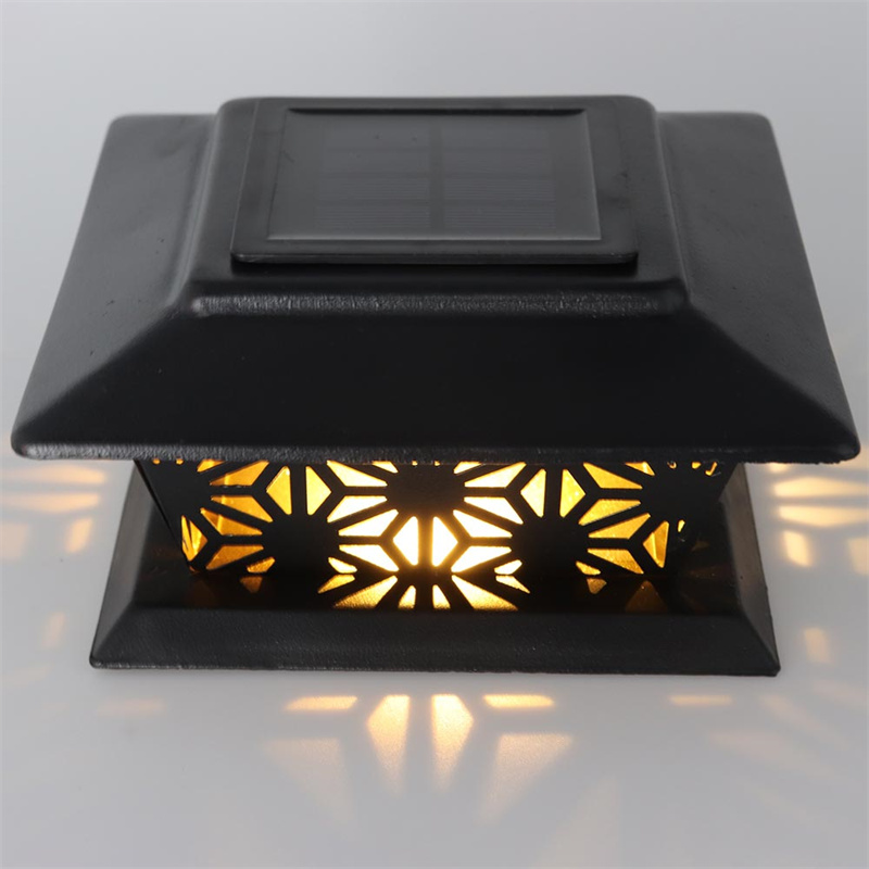 China Solar Post Cap Lights Outdoor, Fence Post Solar Lights Metal 2 Pack for 3.5x3.5/4x4/5x5/6x6 Wooden Posts Suppliers, Factories