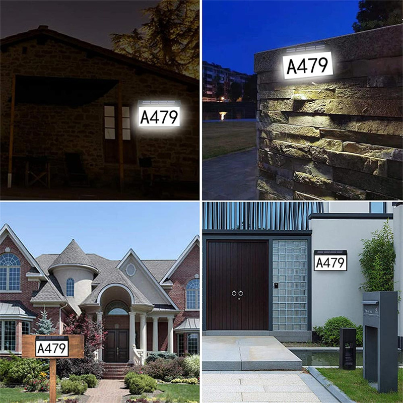 Solar Powered Address Plaque Dimensions