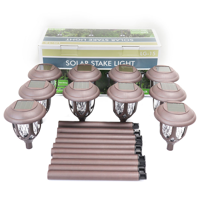 OEM 10 Pack Solar Pathway Lights Outdoor Decorative for Walkway Sidewalk Driveway Factory, Factories