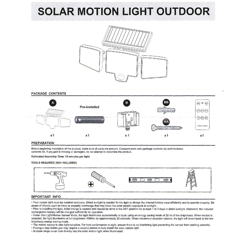 Solar Outdoor Light Grid 6