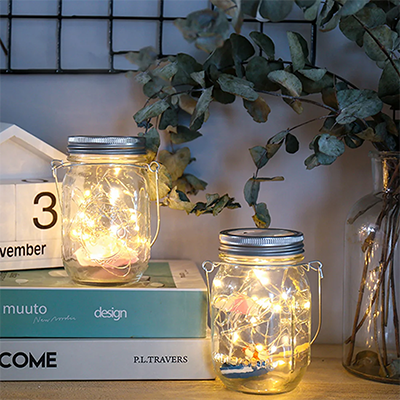 Solar Mason Jar Light Detail 6
