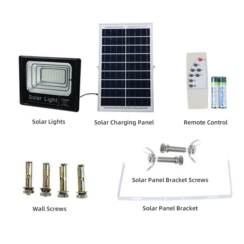 OEM Solar Flood Lights Outdoor Waterproof Reflector Solar 20w 100w 200w 300w 1000w LED Solar Powered Floodlight With Remote Control Manufacturer, Factories