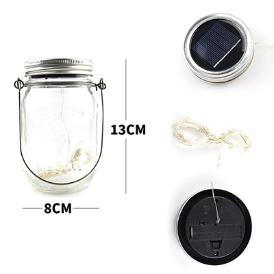 Solar Mason Jar Light Detail 8