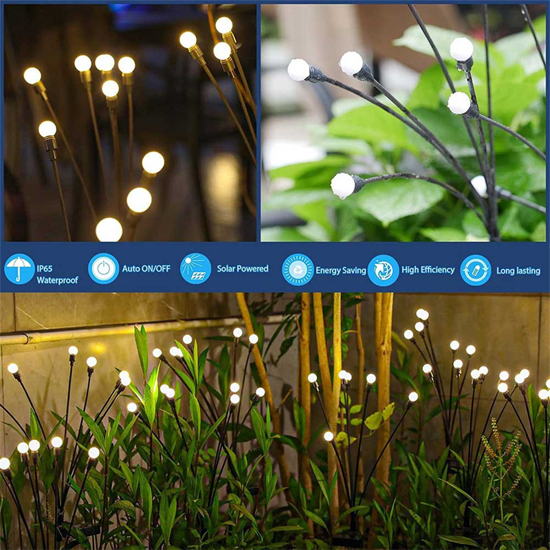 China Firefly Lights Outdoor Waterproof Solar Garden Lights For Yard Patio Path Decoration Manufacturers, Supplier