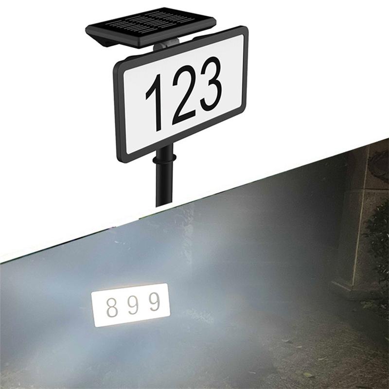 China Solar Waterproof Illuminated Led Address Sign With Stakes Manufacturers, Factories