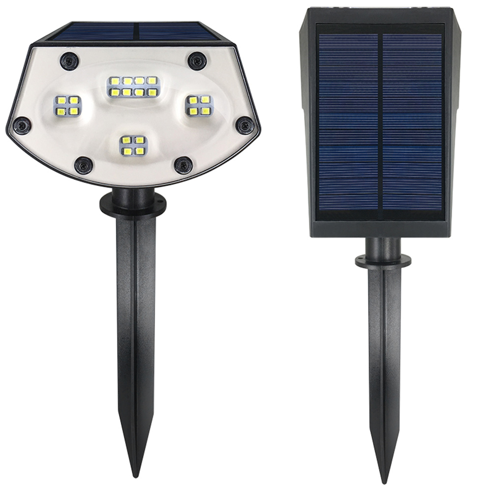 China 20 Leds Solar Landscape Spotlight 2-in-1 Ip67 Outdoor Waterproof Solar Bottom Fixed Landscape Light Supplier, Factory