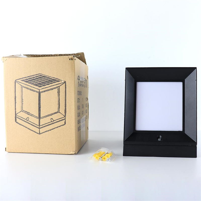 Custom Solar Pillar Lights Outdoor, Waterproof Column Lights Aluminum Exterior Gate Solar Pillar Lamp Supplier, Factory