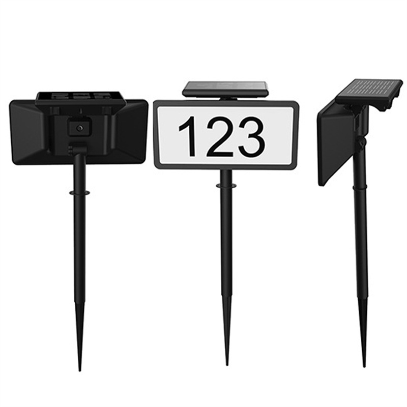 China Solar Waterproof Illuminated Led Address Sign With Stakes Manufacturers, Factories
