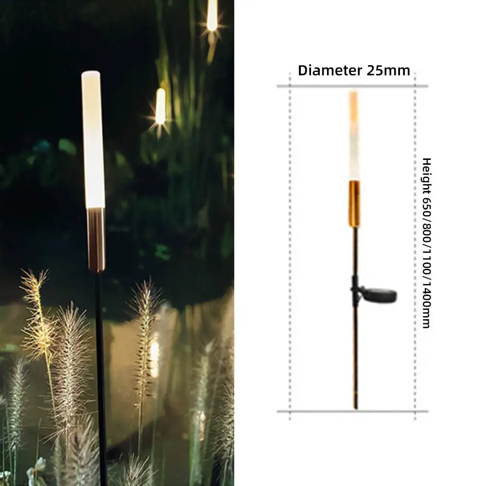 Custom Solar waterproof reed lamp outdoor LED acrylic courtyard aisle lawn light Manufacturer, Manufacturers
