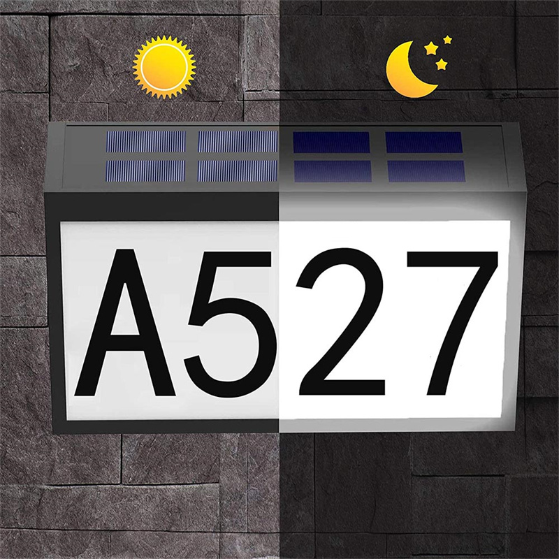 China LED Light-Emitting Address Plate Waterproof Metal Light-Emitting Door Number  Suppliers, Factory