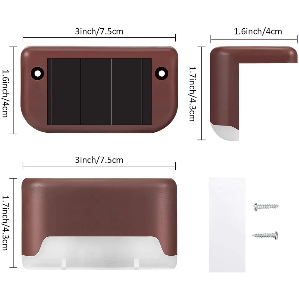 OEM Outdoor solar step light LED waterproof fence wall light used for stairs, courtyards, and terraces Manufacturer, Supplier