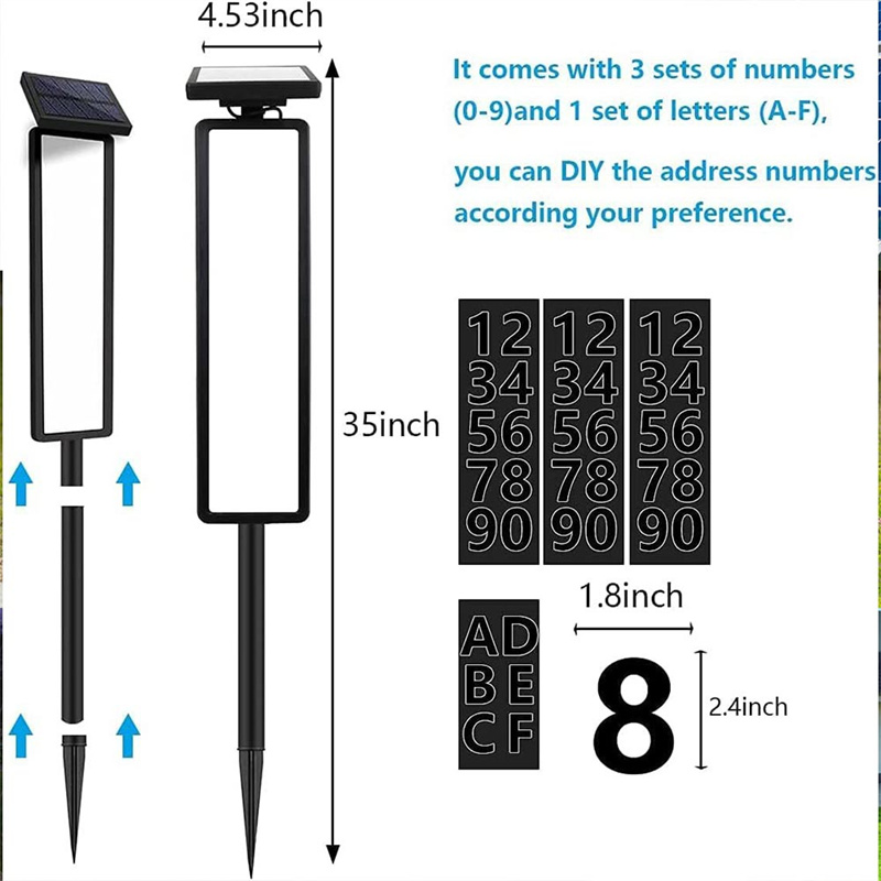 Solar address sign overview