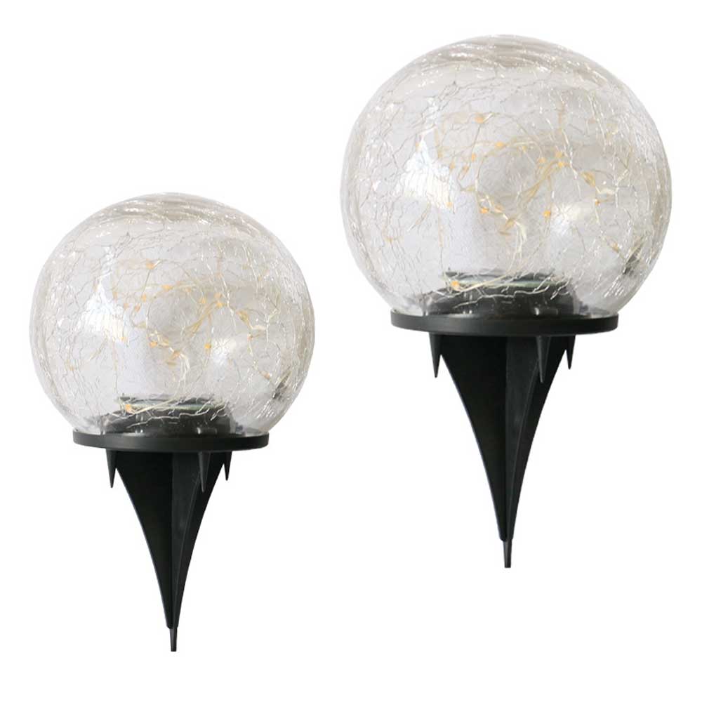OEM Cracked Glass Solar Landscape Light LED Warm White Outdoor Decorative Waterproof Garden Light Manufacturer, Factory