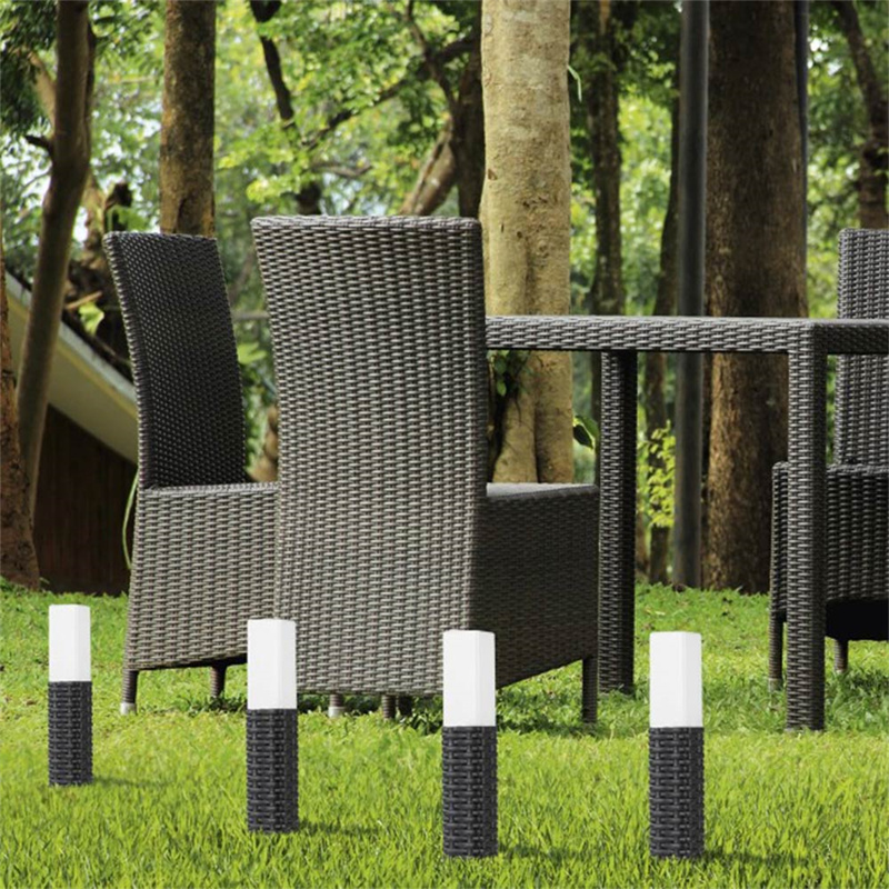Rattan Garden Landscape Light Solar Panel Details