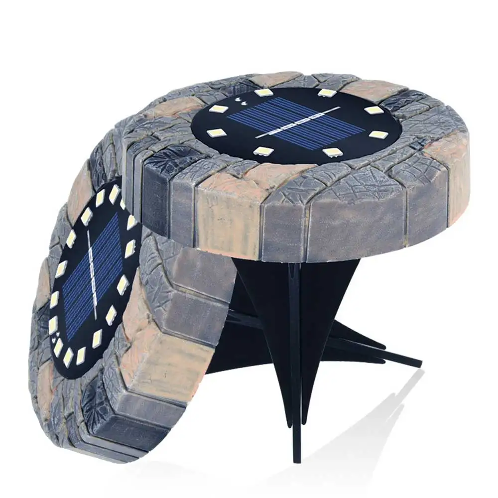 OEM 8 LED Outdoor Waterproof Resin Solar Power In Ground Light for Pathway Manufacturer, Manufacturers