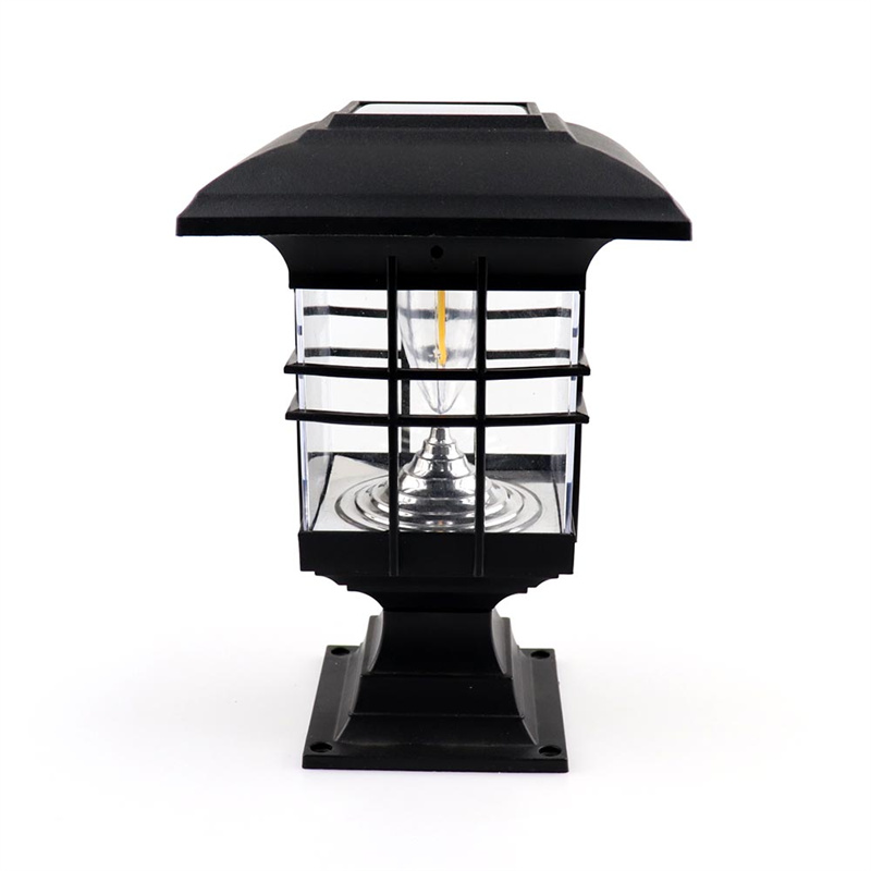 OEM Solar Post Lights Outdoor, Waterproof LED Tungsten Filament Bulb Deck Fence Cap Light for Garden Decoration Suppliers, Factories