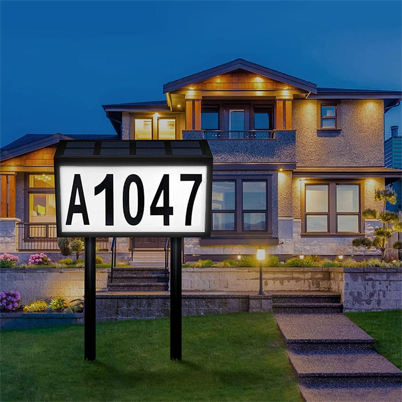 Solar Address Sign Details
