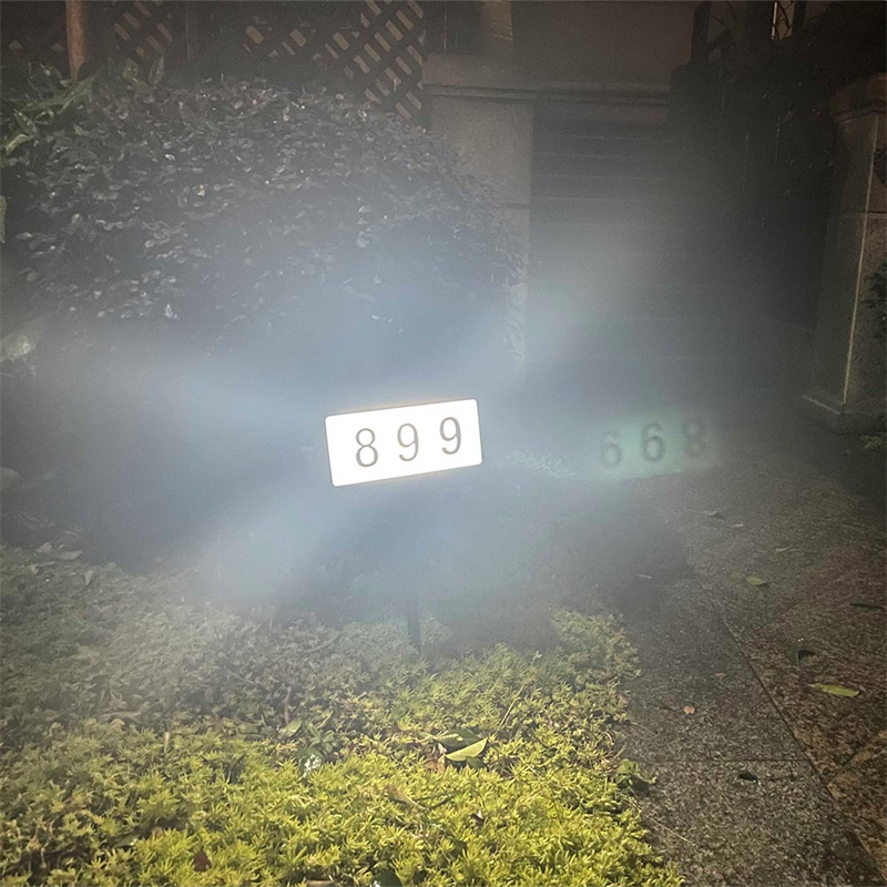 Solar House Number Plaque Waterproof and Durable Design