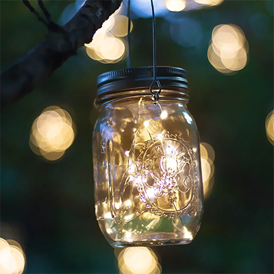 Custom 4 Pack Outdoor Waterproof Solar Mason Jar Light for Garden Decoration Manufacturer, Suppliers