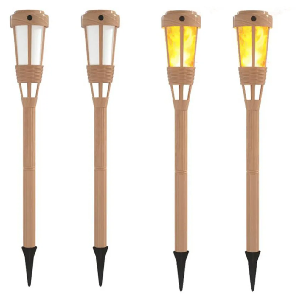 China Flickering Flame Solar Lantern, Bamboo Solar Torches Lights Waterproof Outdoor Solar Light Manufacturers, Factory
