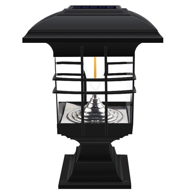 OEM Solar Post Lights Outdoor, Waterproof LED Tungsten Filament Bulb Deck Fence Cap Light for Garden Decoration Suppliers, Factories