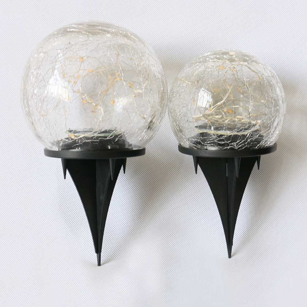 OEM Cracked Glass Solar Landscape Light LED Warm White Outdoor Decorative Waterproof Garden Light Manufacturer, Factory