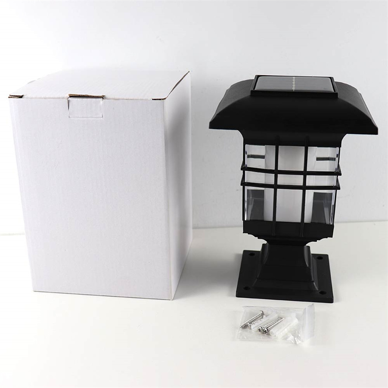 Custom Solar Flame Post Lights, Outdoor Brightness 51 LEDs Flickering Flame Solar Powered Cap Light for Yard Fence Deck Suppliers, Factory