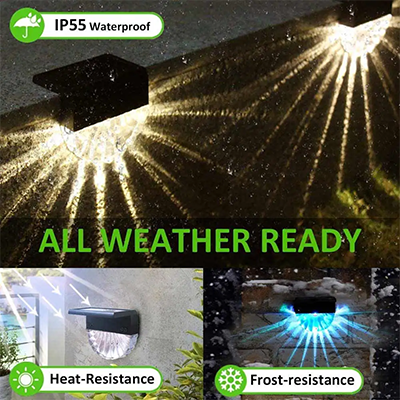 RGB Solar Fence Light Showcase 7
