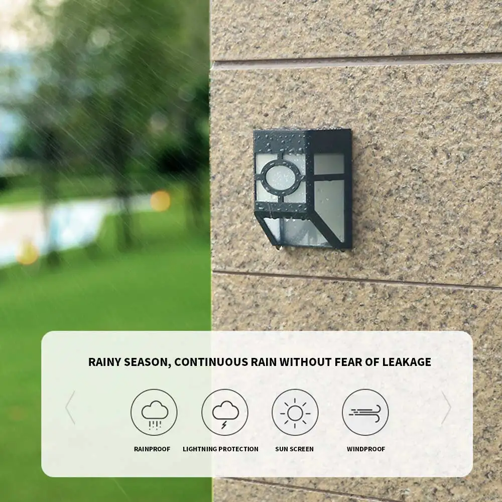 Weather Resistant Durable Solar Wall Light