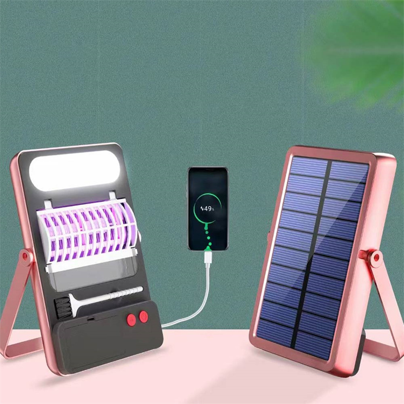 Custom Outdoor Mosquito Repellent Lamp Waterproof Electric Shock Insect Repellent Repellent With Solar Camping Lamp Supplier, Factory