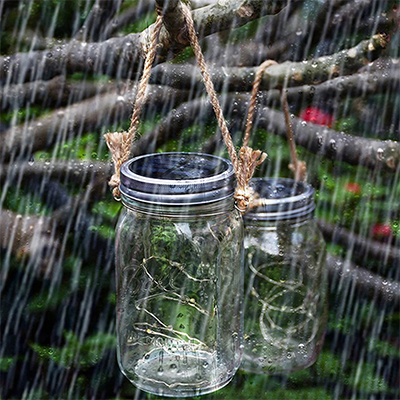 Solar Mason Jar Light Detail 9