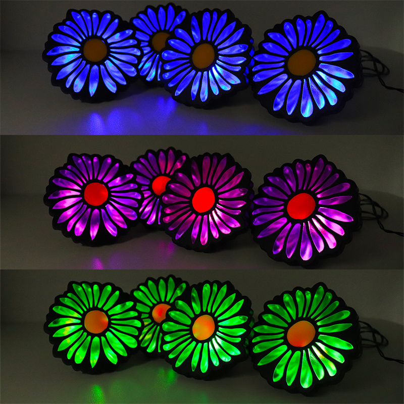 Custom Suitable For Pathway Outdoor Waterproof Solar LED Daisy Lights Manufacturer, Factories