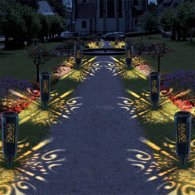 Solar Lights Ground Stake Installation