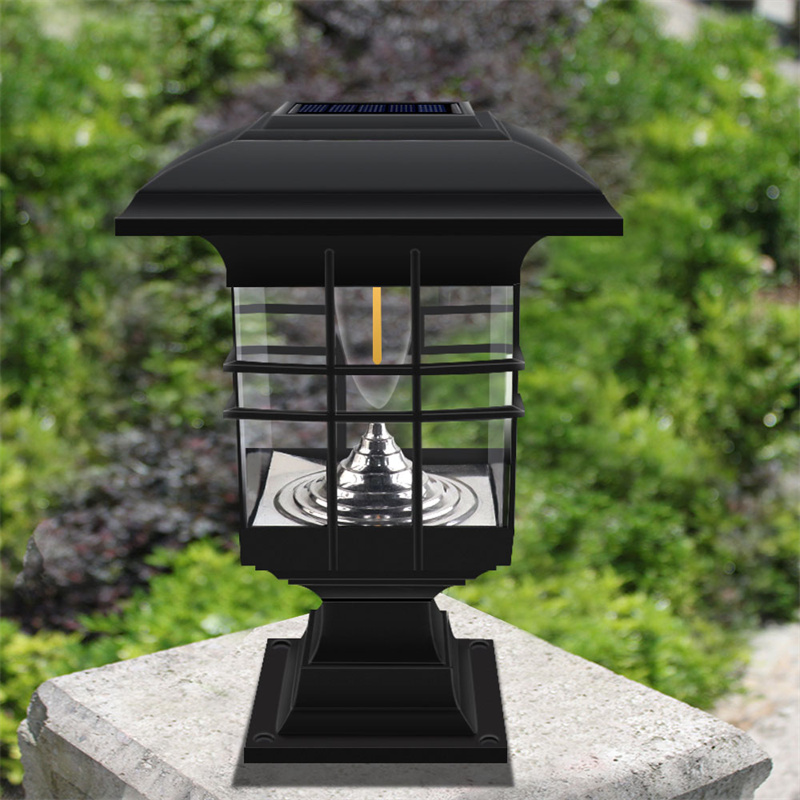 OEM Solar Post Lights Outdoor, Waterproof LED Tungsten Filament Bulb Deck Fence Cap Light for Garden Decoration Suppliers, Factories