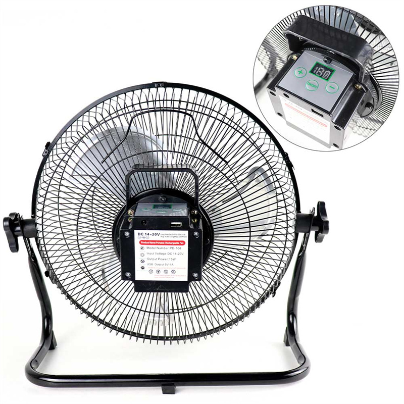 OEM AC DC Solar Powered Rechargeable Electric Table Fan With Panel and Battery For Home 12 Inch Suppliers, Factories