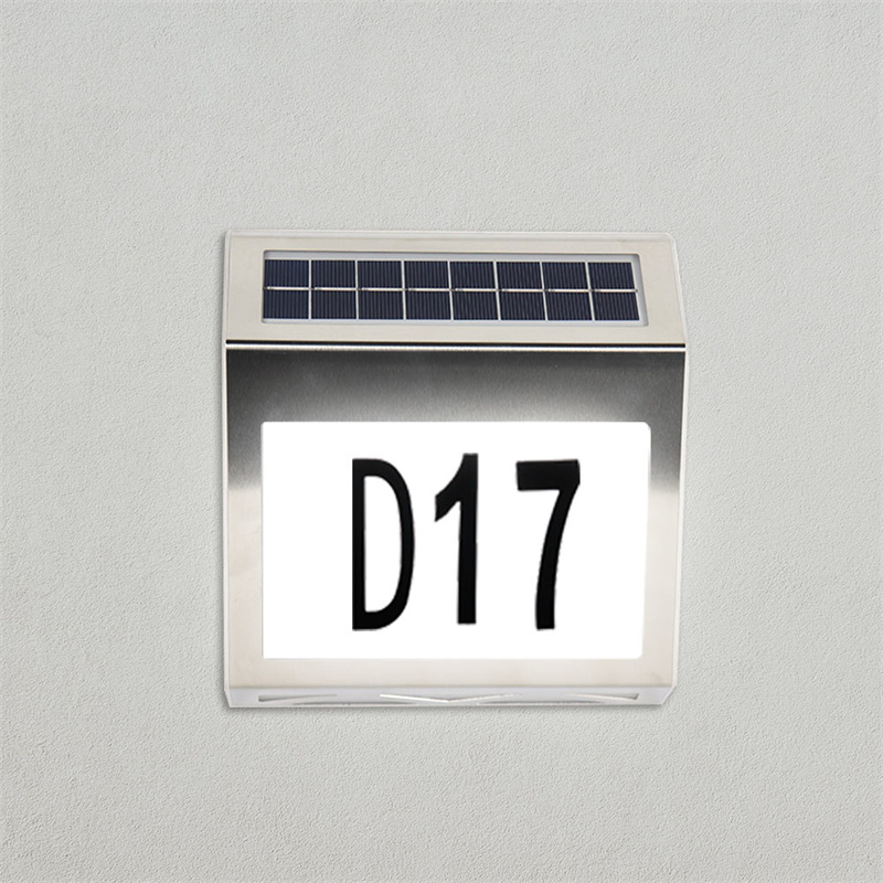 OEM Solar Waterproof Led Outdoor House Address Sign For Home Compound Street Suppliers, Factories
