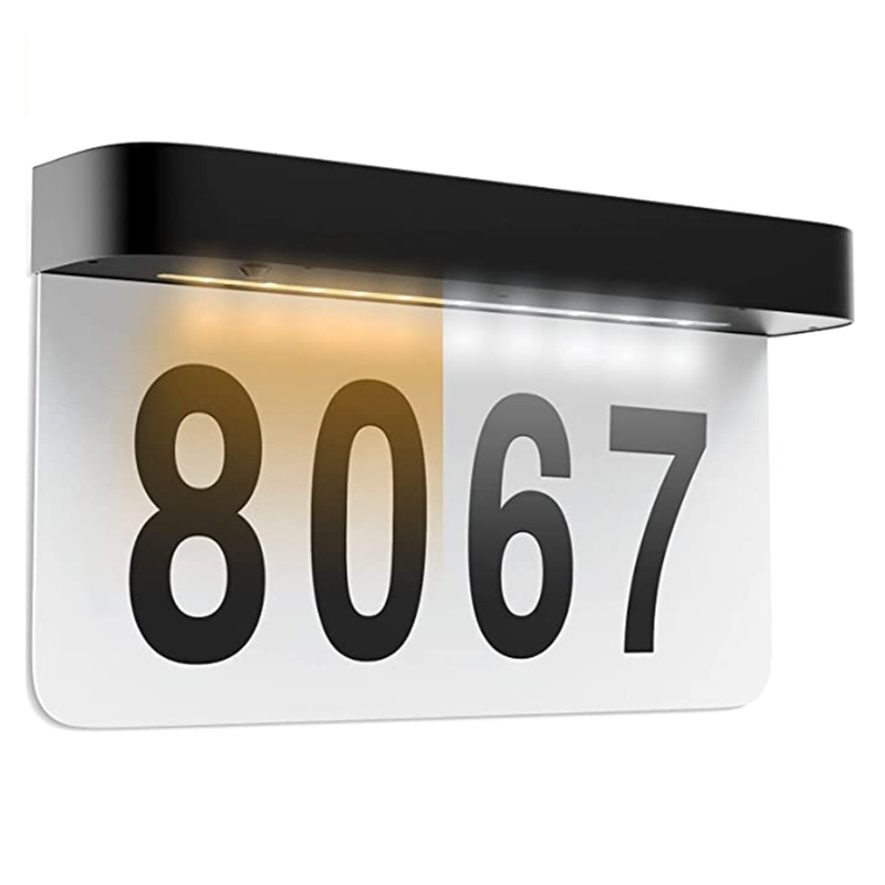 Custom LED Outdoor Waterproof Solar Address House Number Sign Supplier, Factories