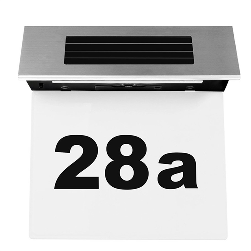 OEM Outdoor Waterproof Stainless Steel Solar Powered Led House Address Sign Manufacturer, Manufacturers