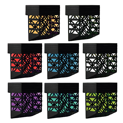 Custom Solar Deck Lights Outdoor, 8 Pack Waterproof LED Solar Fence Lights with 2 Mode RGB / Warm White Manufacturer, Factory