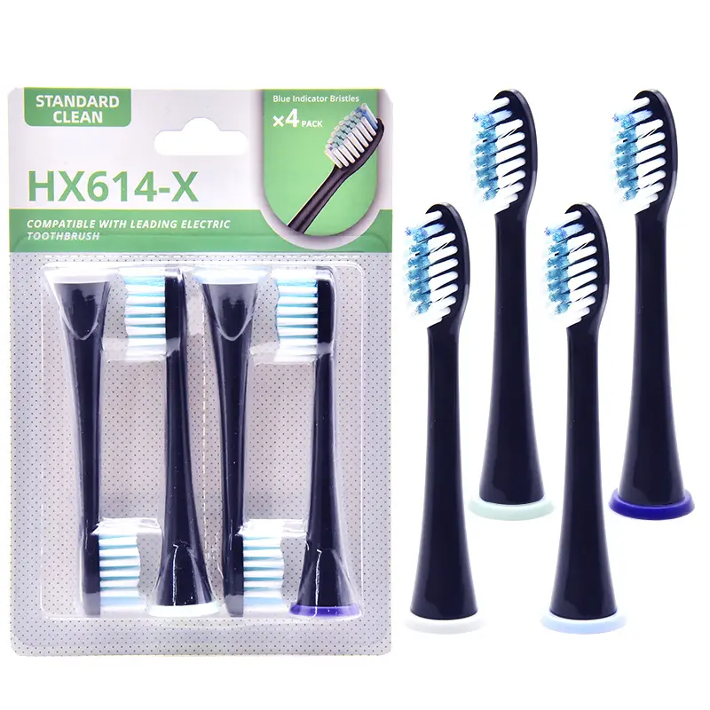 ODM Recyclable Black Electric Automatic Sonic Toothbrush Heads Toothbrush With Toothbrush Head Supplier, Suppliers