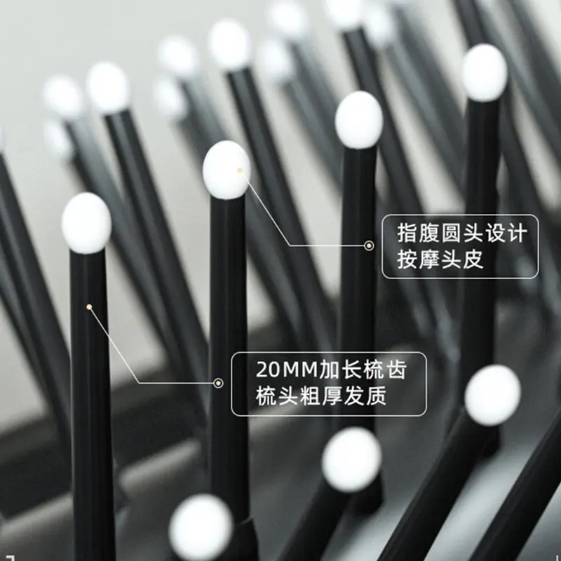 Wholesale Electroplated mirror Removable folding air cushion hairbrush Suppliers, Factory